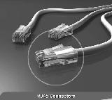 higher speed cabling system such as CAT5 using RJ45