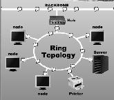 A ring network can be found in Local Area Networks.