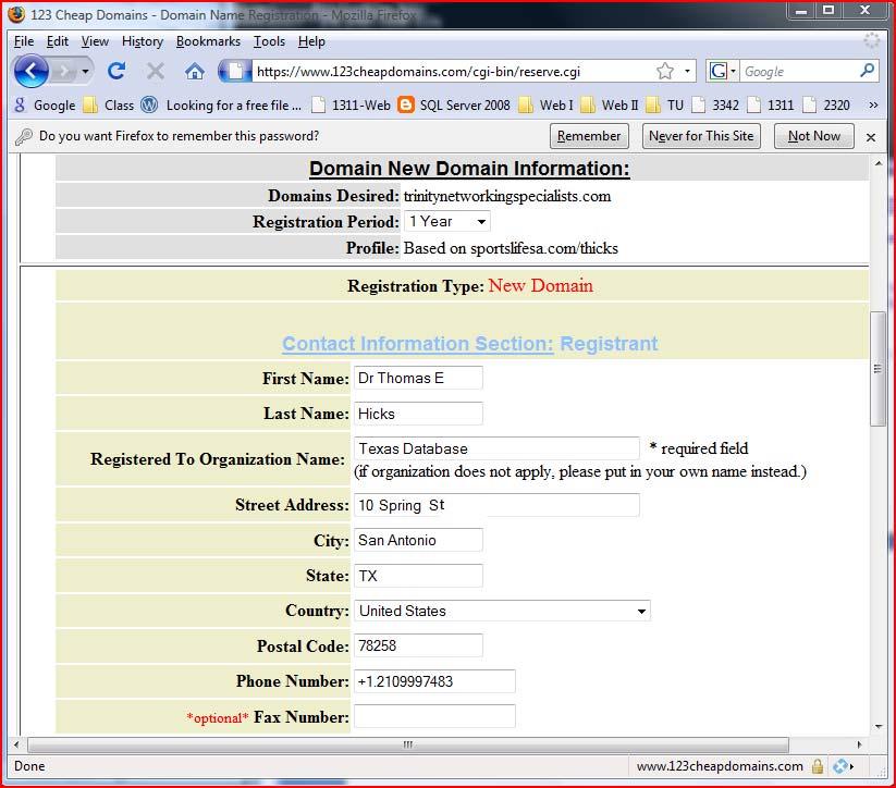 DCN-Router-Configuration-HW.doc 10 CSCI 3342 52] {T/F} There is only one place on the Internet where you can register a new domain; it is 123CheapDomains.com.
