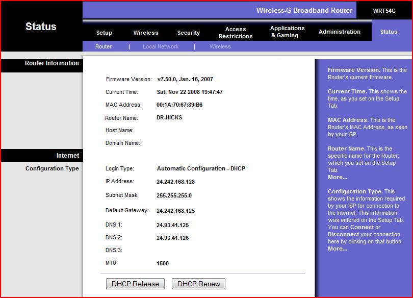 DCN-Router-Configuration-HW.doc 9 CSCI 3342 49] {T/F} Assume that the DHCP configuration, provided by your ISP, is shown above.