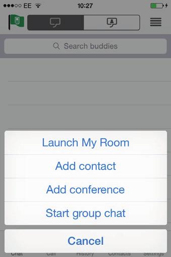 6. CONTACTS TAB. Tap the Contacts list to see all the details for your different Contacts: Buddy-enabled Contacts Non Buddy-enabled Contacts Local Contacts Directory Contacts.