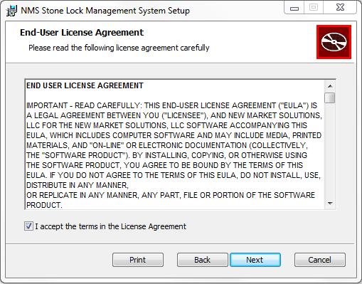6. At the License Agreement: screen shown in Figure 2.1-12, select I accept the terms in the License Agreement and click Next. Figure 2.1-12 7. The Custom Setup screen shown in Figure 2.