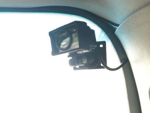 In the example to the right the camera is mounted with the supplied 3M Trim tape.