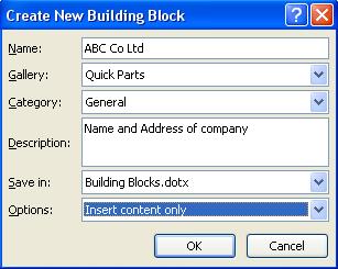 Microsoft Office Word 2010 Level 2 35 You can create all sorts of Building Blocks from AutoText Entries to Cover Pages The principle for doing this is the same for each one Create Building Blocks