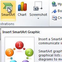 22.SmartArt Graphics Introduction SmartArt allows you to visually communicate information rather than simply using text.
