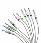 ECG F5388/KIT F5399/KIT F5377P/KIT ADAPTERS Accessories Kits of 10 unipolar leads composed of: - 6 leads 100 cm long (colours: red, yellow,green, brown,