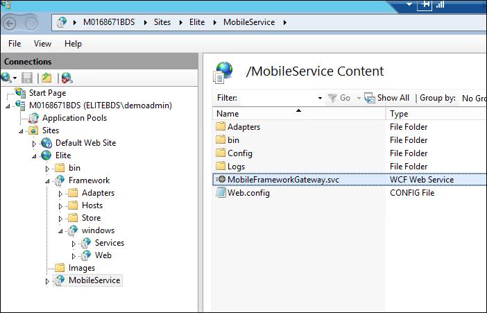 INSTALL THE MOBILE GATEWAY SERVICES The installer carries out the relevant tasks to install and configure the package and displays a Success prompt