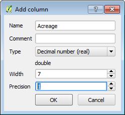 Figure 11: Add column Parameters 17.Click the Open field calculator button. a.