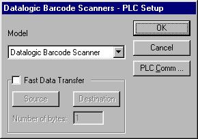 Figure 1 - Controller Setup dialog box As the Datalogic is a very simple protocol, only communication parameters are to be configured.