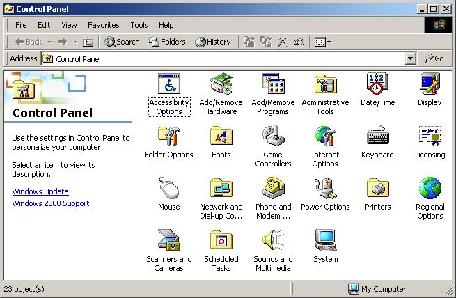 If you have installed the software before For Windows 2000 ATTENTION For S1300i and S1100, Windows 2000 is not supported. 1. Select [Start] menu [Settings] [Control Panel] [Add/Remove Programs].