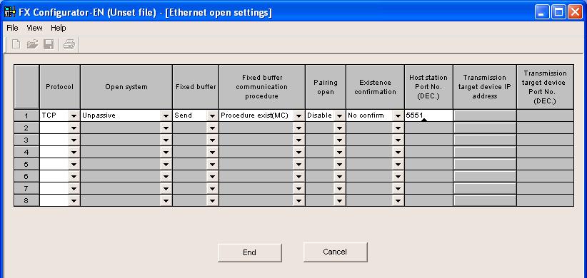 Click now on Open settings as shown at point (3) of Figure below Figure 12 Figure 13 shows the Ethernet open settings configuration.