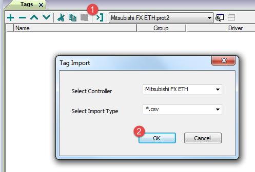 6, then: (1) Click on Import button (2) Confirm Controller and