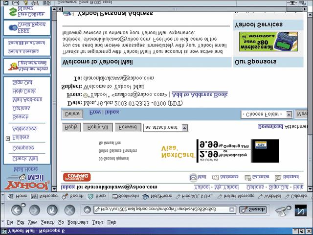 Web-Based E-Mail Services Web-Based E-Mail Message Maintaining an Address Book Use an address book to save e-mail addresses.