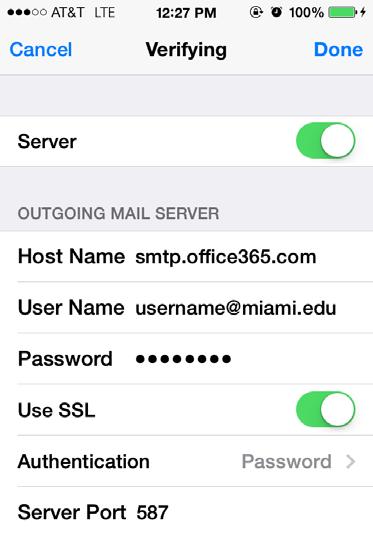 15. Tap on the address listed under Primary Server. 16.
