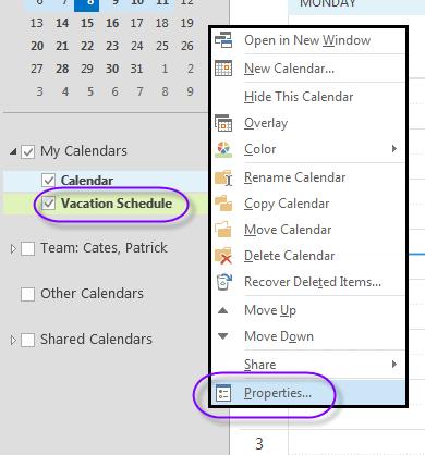 1.3c Changing a Viewer's Access Level to a Shared Calendar When you share a sub-calendar using