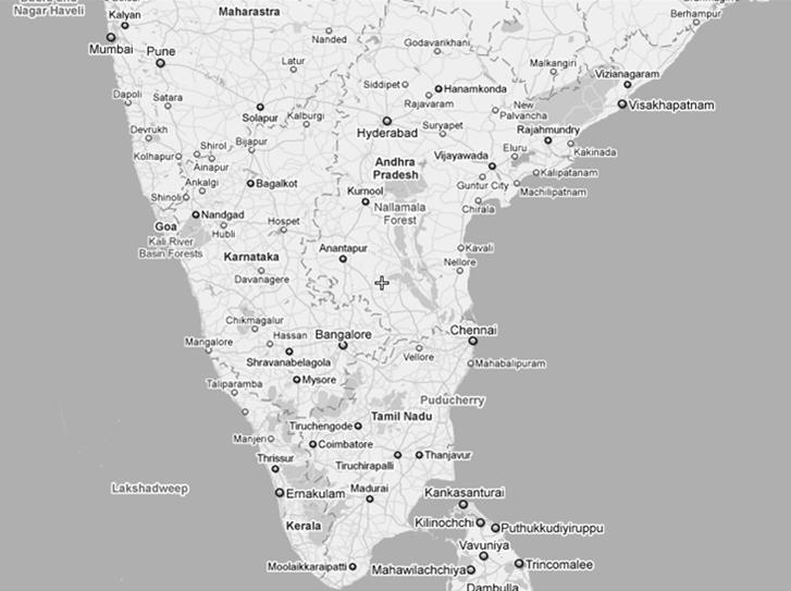 Mumbai Nanded PROPOSED INDUSTRIAL CORRIDORS & INVESTEMENT REGIONS IN SOUTH INDIA Abbreviations MIR: Manufacturing Investment Region ITIR: Information Technology Investment Region PCPIR: Petroleum,