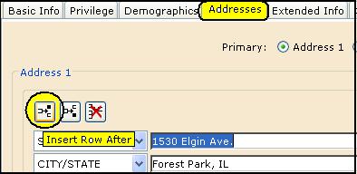 Creating an additional field To add a new data field to the Addresses tab of a new (or existing) patron record, put the cursor in the field immediately above or below the place