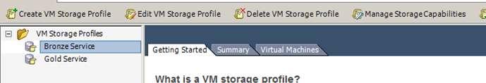 Deleting VM Storage Profiles 1.