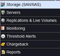 4. Click Storage (SAN/NAS) on the bottom left. 5.