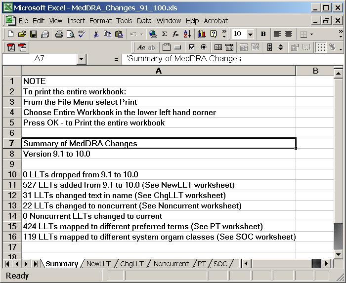 ** Macro mdxls writes the summary Excel worksheet and any of the seven **; ** SAS data sets that contain any observations to additional Excel **; ** worksheets in a single Excel workbook named above
