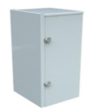 tumbler style latches. This enclosure has removable doors and trays, passive ventilation, and is NEMA 3R equivalent. OES-431 Like the 1624BE -04A, the OES-431 can hold 4 Group 27/31 batteries.