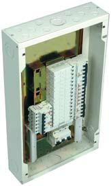 Modular Enclosures Disbo Extra Three Phase Tehnical Data Structure Enclosures Busbar Mounting Type Provision Incoming Device type: I100: I Switch 3P frame R163: RCCB 4P frame