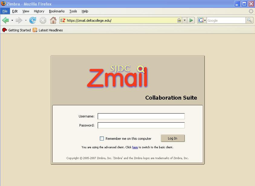 ZIMBRA TRAINING This document will cover: Logging In Getting to Know the Layout Making Your Mail More Efficient Viewing by Message or Conversation Using Tags and Flags Creating Folders and Organizing