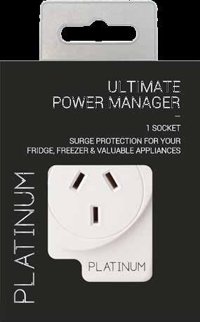 Platinum 1 Socket Surge Protector 6,000V maximum spike voltage 72,000A maximum amp current <1 nanosecond response time 1836 joule
