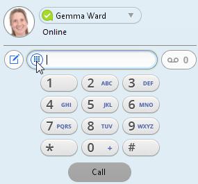 MAKING CALLS Making a call is as easy as entering the number on the keypad or clicking on a contact s call button.