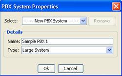 PBX System Configuration Figure 19: PBX System Properties 3. Enter the name of the new PBX system in the Name text box. 4. Select the type of PBX system from the Type drop down list.
