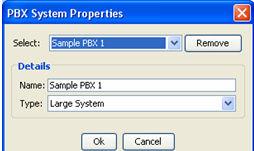 Manage the PBX System Figure 21: PBX System Properties modifications Remove a PBX system Removing a PBX system removes all data pertaining to that PBX system including DMC DECT systems configured in