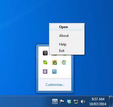 When the install is completed, the Citrix App will minimise to your Notification Area near your clock.