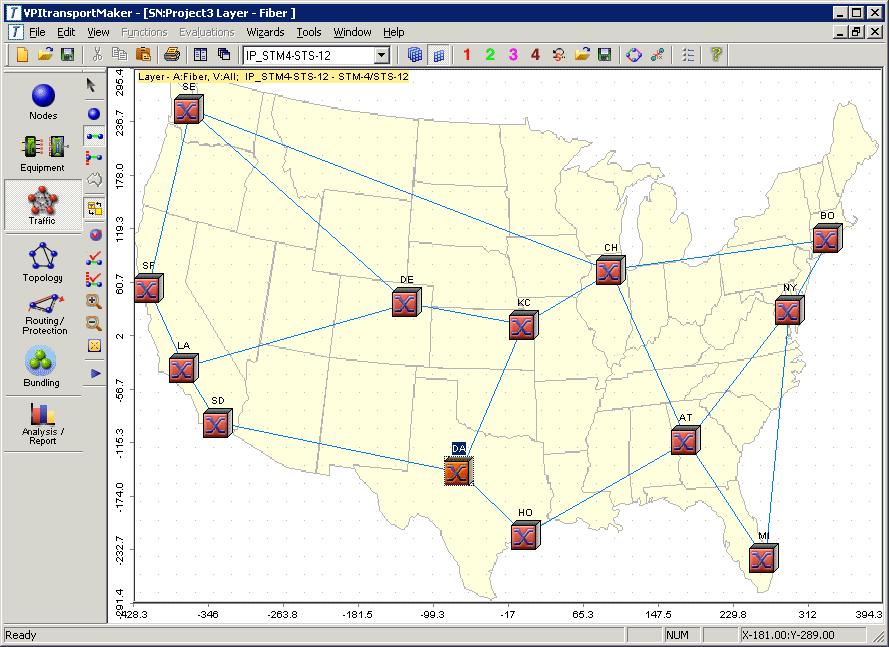 Planning tools - OnePlan Transport TM (VPItransportMaker ) Key Features Link/node failure analysis Network