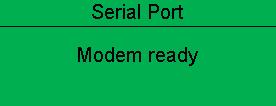 Description Of Controls Example 1 continued Modem diagnostics Modem diagnostic screens are included; press when viewing the RS232 Serial Port instrument to cycle the available screens.