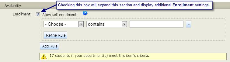 If this box is not checked, only an Admin or Delegate can assign this course to the learner. 5.