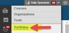 BLACKBOARD PORTFOLIOS Blackboard Learn Student Support elearning Instructors may create assignments in their courses that require students to build a portfolio
