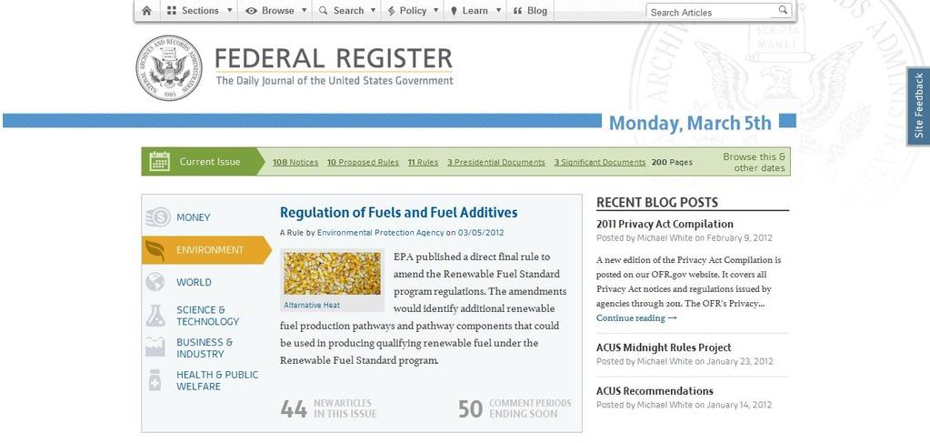 ANSI Provides Comments to Proposed Revision of OMB Circular A-119 February 11: Federal Register publishes notice from the OMB inviting input on proposed revisions to Circular A-119 February 12: ANSI