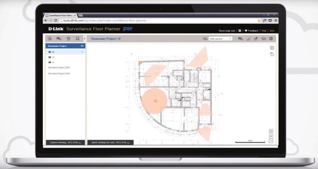 Surveillance Floor Planner is designed to facilitate surveillance project planning.