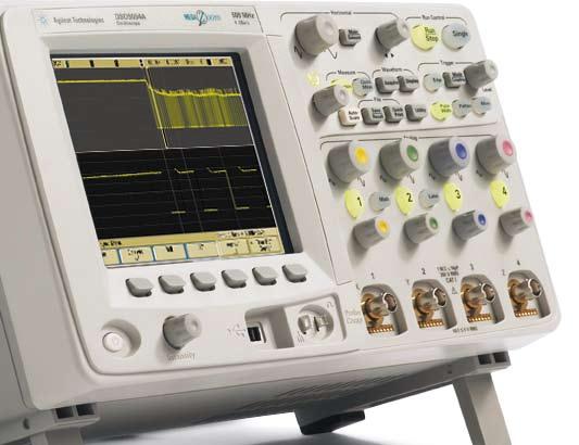 More Basic Oscilloscopes Instruments 3000 Series Oscilloscopes 60MHz to 200MHz bandwidth Colour displays 2 channels Up to 1GSa/s sampling rate 4kpts per channel memory USB connectivity standard; GPIB