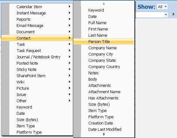 Specifying Search Criteria To add a search field: 1. In the search criteria area, click Add Criteria. 2. Select the field you want to add from the Add Criteria dropdown list.
