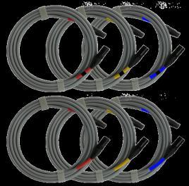 control cable set 5 m with banana plugs* Auxiliary