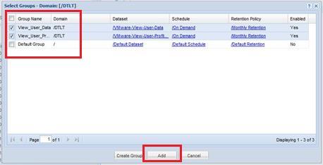 Under Group Name, select the groups to which you want to add these desktops, and then click Add, as shown in Figure 38.