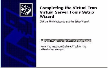shutdown your virtual server.