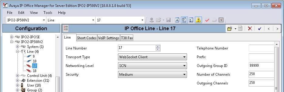 Make a note of the line number, which will be used later to configure Contact SWEET!
