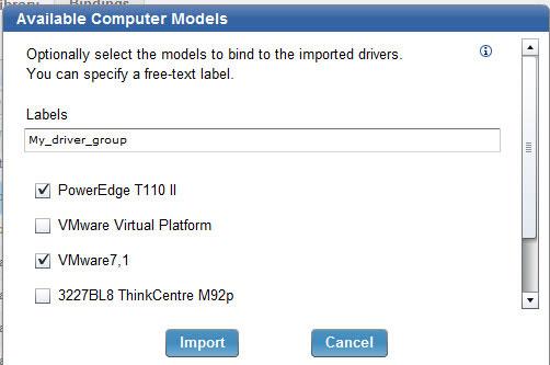 From this panel you can simply verify if the drivers you want are included in the specified directory. In this case, after viewing the drivers click Cancel to exit the wizard.