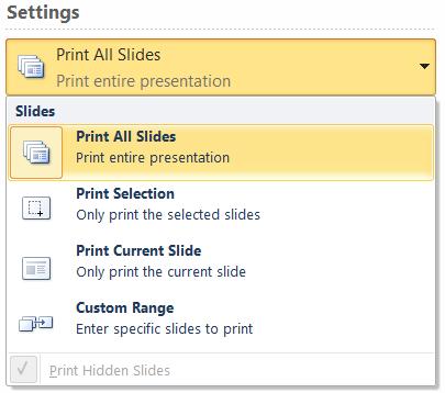 1. Click File tab. 2. Click Print. The Backstage view is displayed. 3.