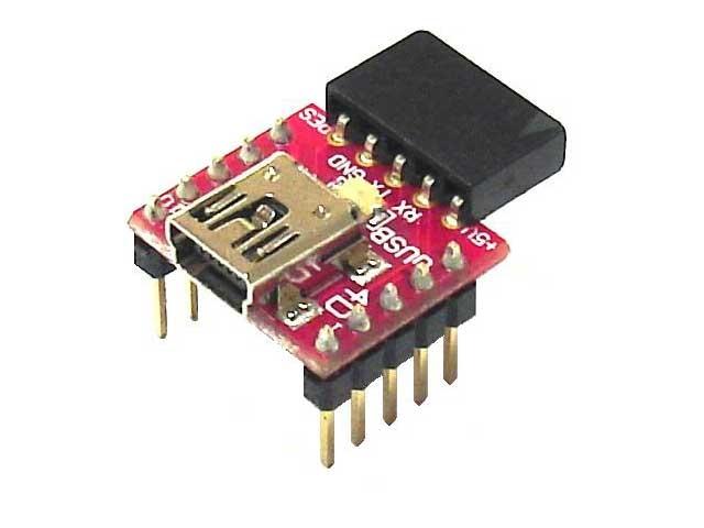 It provides the user with multi baud rate serial data and access to flow control signals in a convenient 10 pin 2.54mm (0.1 ) pitch Dual-In- Line package. The is ideal for prototype or production.