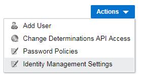 Identity Cloud Service integration OPA Configuration Turn on IDCS as identity provider for any OPA site Easily connect OPA to IDCS On OPA Hub Permissions tab, choose Identity Management Settings