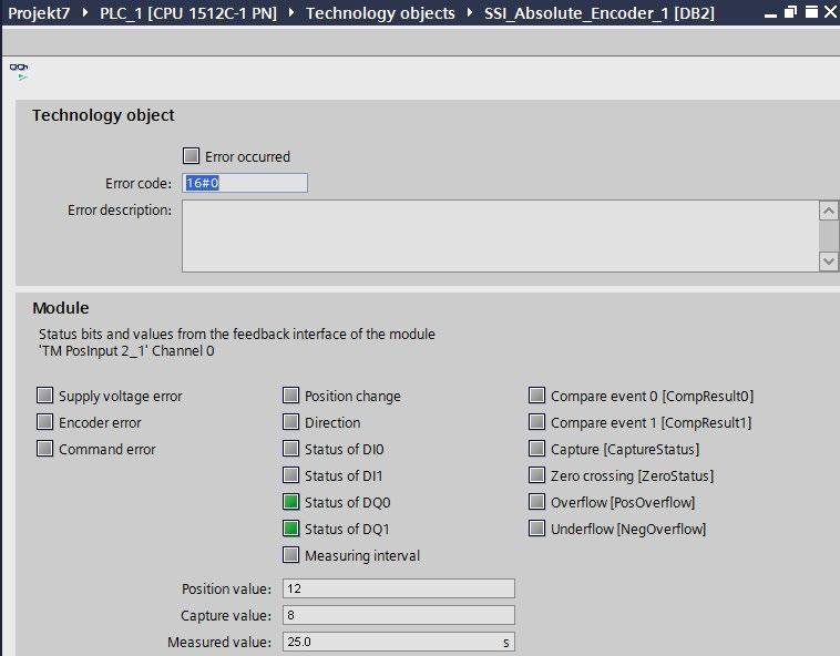 Using the SSI_Absolute_Encoder technology object 4.