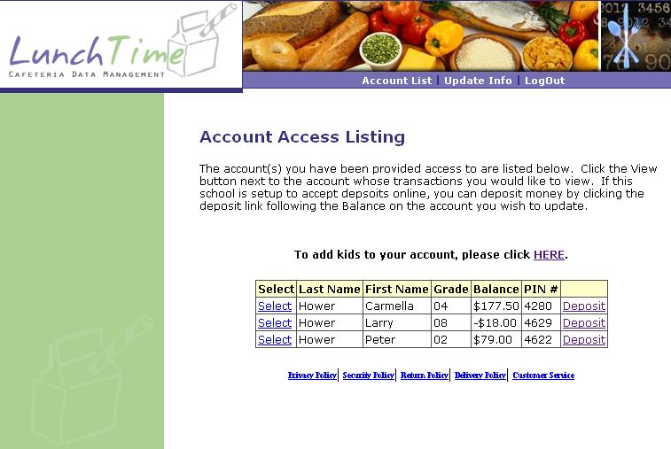 Entering an ACH Transaction with a Saved Payment Source From the Account Access Listing Page,